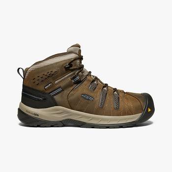 KEEN Férfi Flint II Waterproof (Steel Toe) Munkavédelmi Bakancs Barna